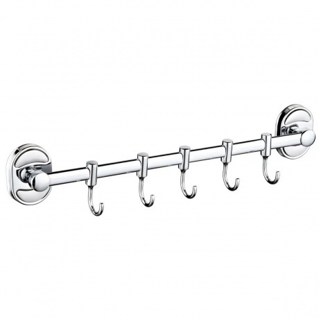 Планка с крючками для полотенец Haiba хром (HB1915-5) - фото 1