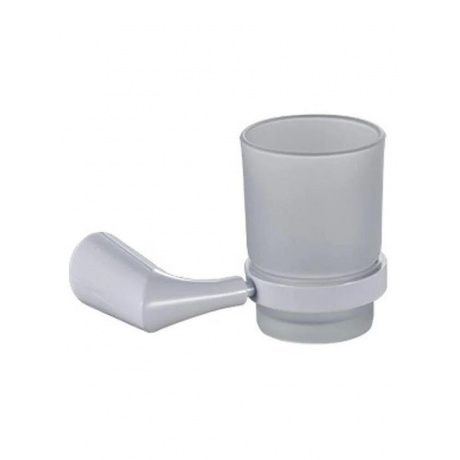 Стакан FASHUN из матового стекла настенный белый (A1806-8) - фото 3