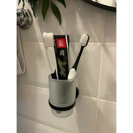 Стакан для ванной комнаты Haiba черный (HB8706) - фото 4