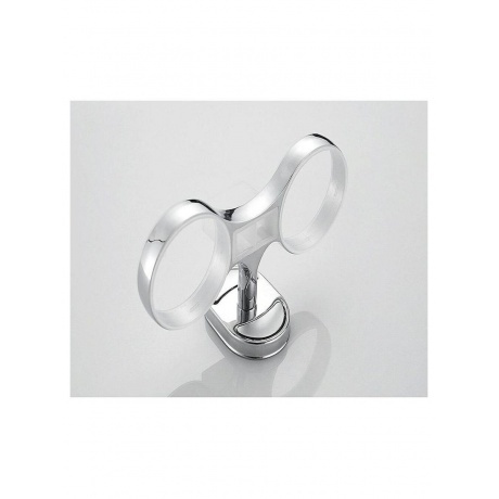 Стакан для ванной комнаты двойной Haiba хром (HB1908) - фото 5