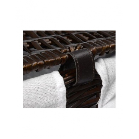 Плетеная корзина для белья с крышкой WasserKRAFT Isar WB-130-L 9062251 - фото 6