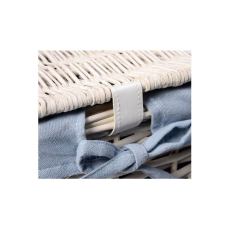 Плетеная корзина для белья с крышкой WasserKRAFT Lippe WB-450-L 9062253 - фото 4