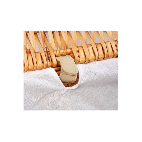 Плетеная корзина для белья с крышкой WasserKRAFT Ammer WB-370-L 9062256 - фото 4