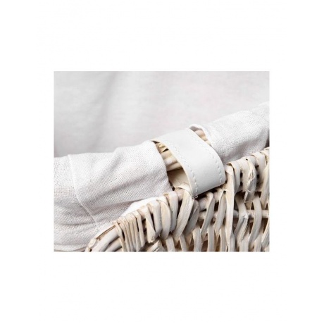 Плетеная корзина для белья с крышкой WasserKRAFT Vils WB-560-M 9062261 - фото 4