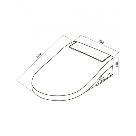 Электронная крышка-биде AM.PM Clean Care CCC7851WH белый - фото 2