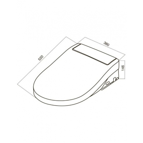 Электронная крышка-биде AM.PM CCC7851WH - фото 2