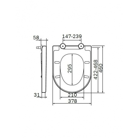 Сиденье для унитаза AM.PM Awe C117852WH белый - фото 2