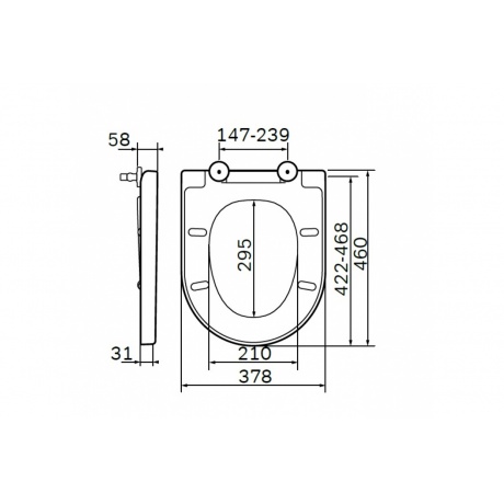 Сиденье для унитаза AM.PM Awe C117852WH белый - фото 3
