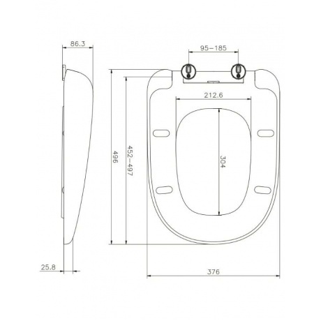 Сиденье для унитаза AM.PM Sensation C307851WH белый - фото 2