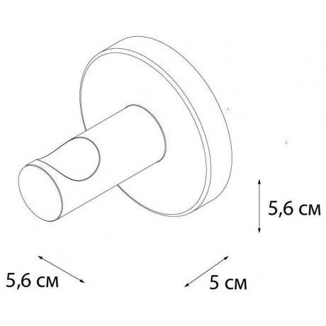 Крючок одинарный Fixsen Hotel (FX-31005B) - фото 2