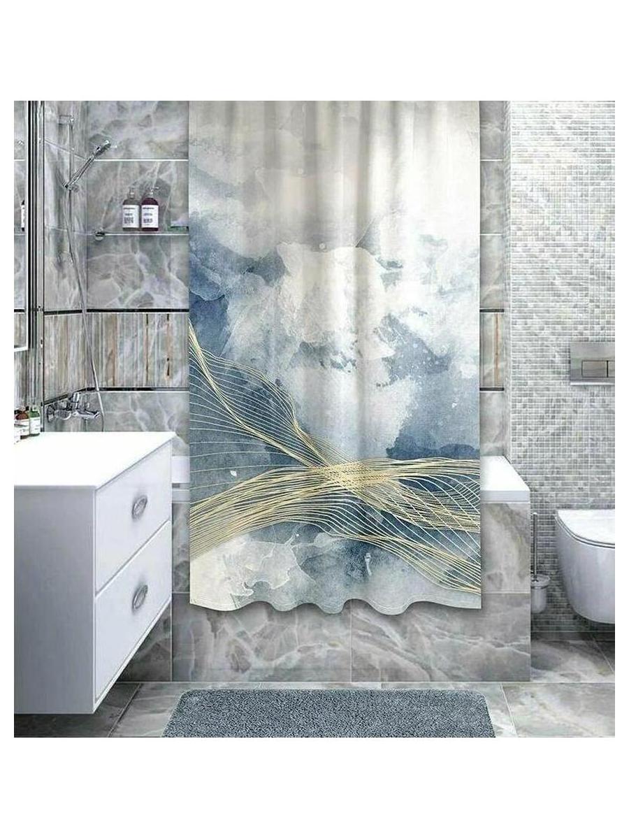 ЕГ Pietra Штора для ванной 180х180 см - фото 6