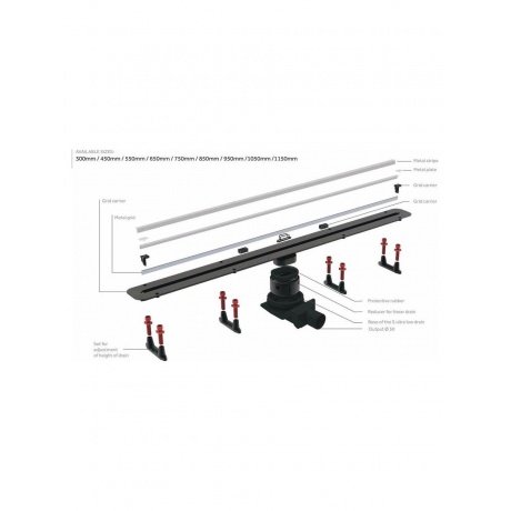 Душевой лоток BETTOSERB Drain Slim 550 (13100032) - фото 4