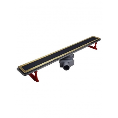 Душевой лоток Pestan 650 Premium Line Black Glass Gold (13100116)