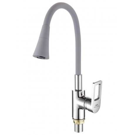 Излив FASHUN (B17) серый/сатин - фото 2