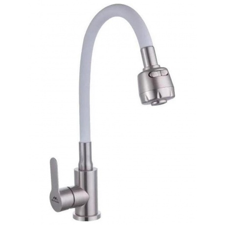 Излив FASHUN (N7346) белый/сатин - фото 2