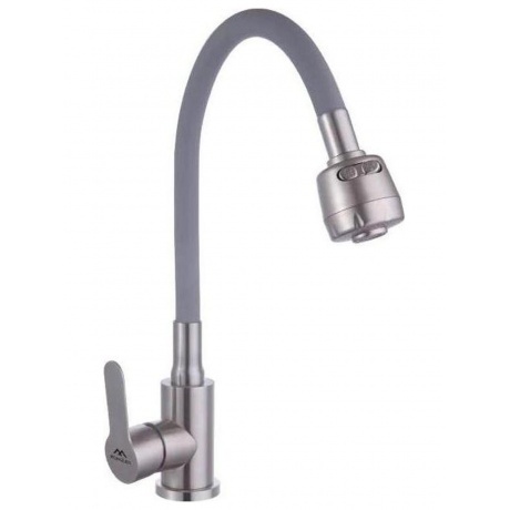 Излив FASHUN (N7347) серый/сатин - фото 2