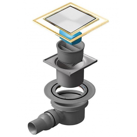 Точечный трап Pestan Confluo Standard 10х10 White Glass Gold 13000175 31000₽