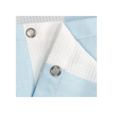 Шторка для ванной Fixsen Vafel голубая (FX-5020C) - фото 3