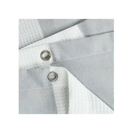 Шторка для ванной Fixsen Vafel серая (FX-5020K) - фото 3