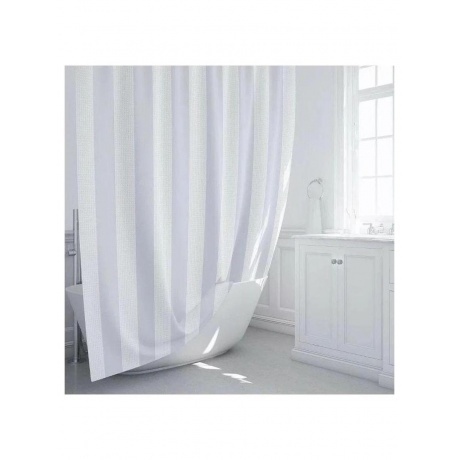 Шторка для ванной Fixsen Vafel серая (FX-5020K) - фото 5