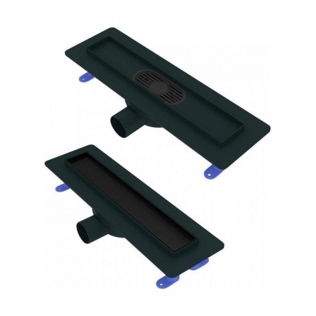 Душевой трап с комбинированным гидрозатвором Teymi Aina Prime черный 40 см под плитку T90008 - фото 4