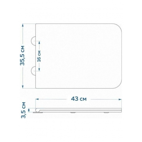 Сиденье для унитаза Teymi S40309 (совместимо T40309), сиденье микролифт - фото 7