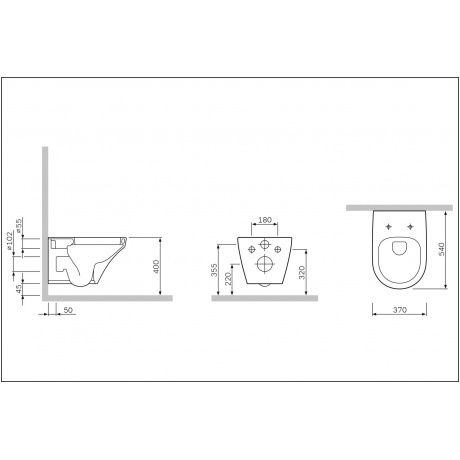 Унитаз подвесной AM.PM Inspire C501700WH белый - фото 2