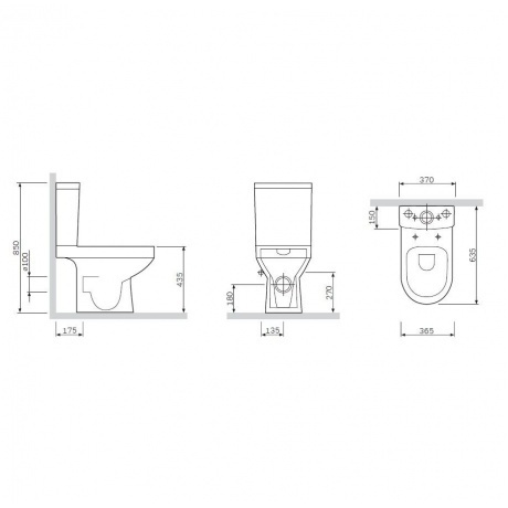 Унитаз-компакт AM.PM Spirit 2.0 C708600WH белый - фото 2