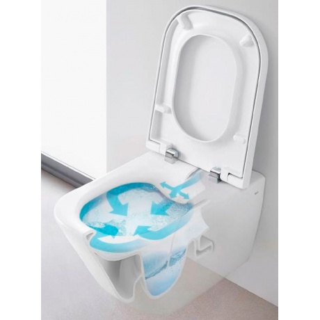 34647L000 унитаз GAP Clean Rim подвесной (бел) - фото 2