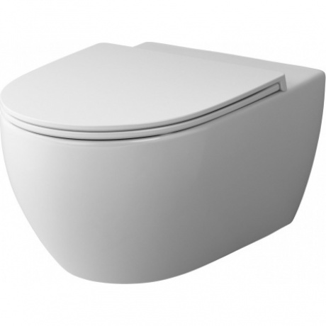 Подвесной унитаз с сиденьем микролифт AM.PM Awe FlashClean C111700WH белый