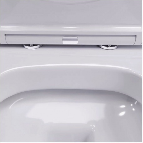 Подвесной унитаз безободковый с сиденьем микролифт Damixa Sirius DX86C1700SC - фото 2