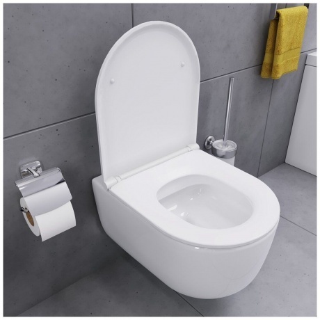 Подвесной унитаз безободковый с сиденьем микролифт Damixa Sirius DX86C1700SC - фото 7