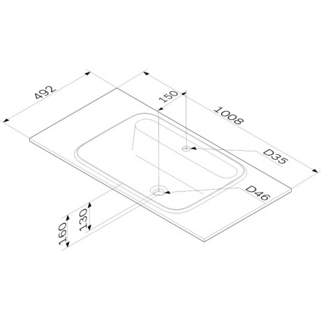 Раковина мебельная 100см AM.PM Func M8FWPC1000WM белая - фото 2