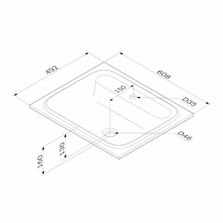 Раковина мебельная 60см AM.PM Func M8FWPC0600WM белая - фото 2