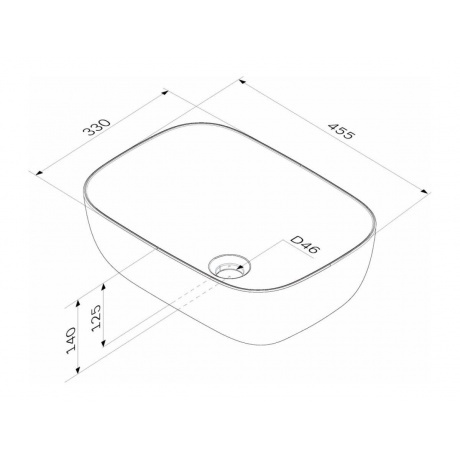 Раковина накладная 45см AM.PM Func M8FWCC10450WG белая - фото 2