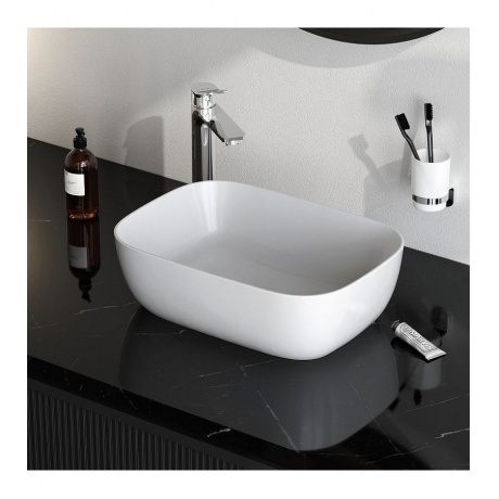 Раковина накладная 45см AM.PM Func M8FWCC10450WG белая - фото 4