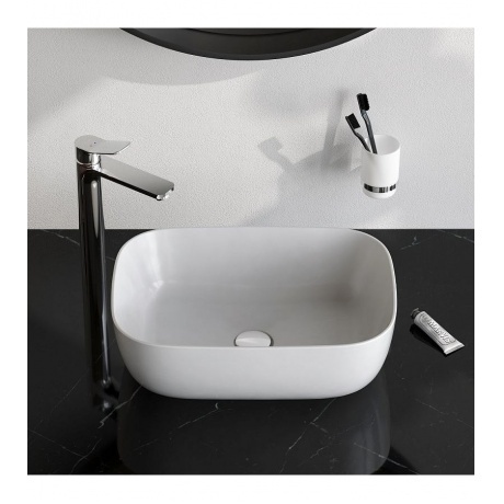 Раковина накладная 45см AM.PM Func M8FWCC10450WG белая - фото 5