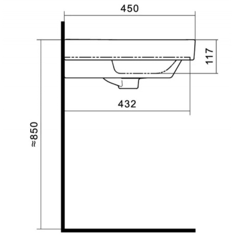 Раковина мебельная АКВАТОН АДРИАНА 1WH501628 (70,5х45 белый) - фото 6