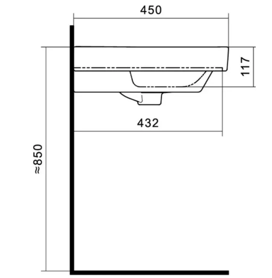 Раковина мебельная АКВАТОН АДРИАНА 1WH501628 (70,5х45 белый) - фото 6