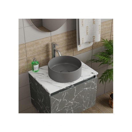 Раковина накладная D&amp;K Matrix графит 355*355*120мм (DT1391506) - фото 3