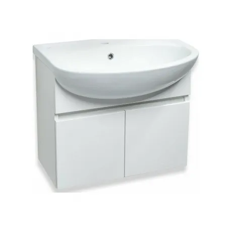 Тумба Runo Лада 60 подвесная белая под умывальник Уют 60 (00-000...