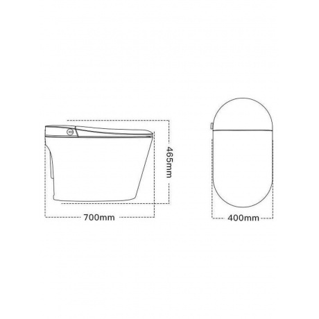 Электронный напольный унитаз-биде TIMO (TE-741B) - фото 16