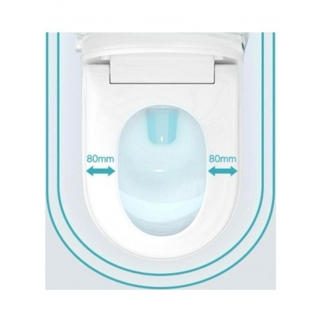 Электронный напольный унитаз-биде TIMO (TE-741B) - фото 10