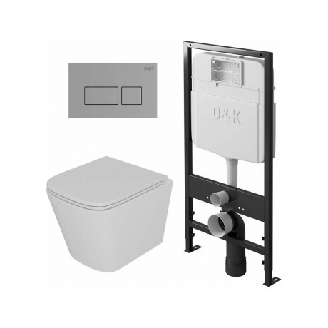 Комплект D&K DS1431605 унитаз DT1436016, инсталляция DI8055119, ...