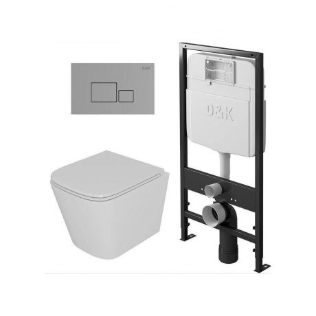 Комплект DK DS1431606 унитаз DT1436016 инсталляция DI8055119 клавиша смыва DB1519001 34230₽