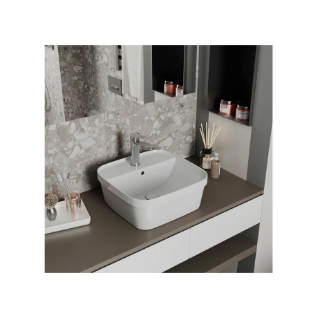 Раковина накладная DK Quadro, 430*425*175мм, белый (DT1510916) - фото 2