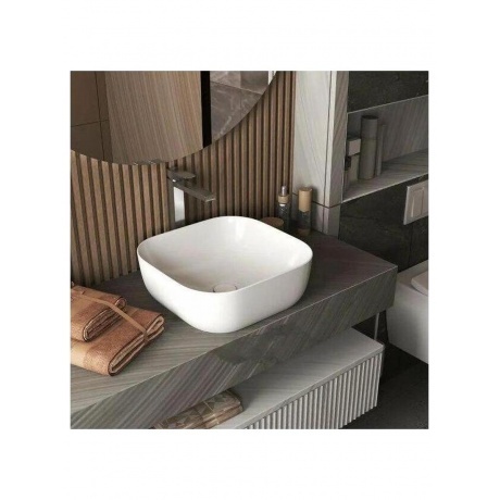 Раковина накладная DK Venice, 410*410*150мм, белый (DT1020616) - фото 2