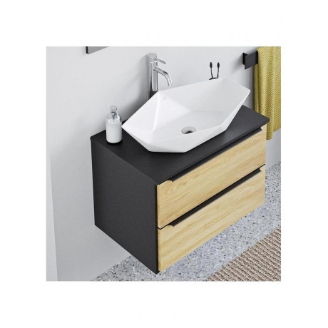 Умывальник RUNO  мебельный Poligono 64*40&quot; (многоугол.) (00-00001446) - фото 5