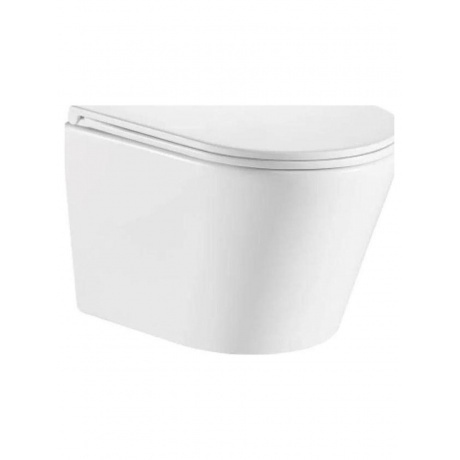 Унитаз OLIVE'S подвесной, белый, сиденье дюропласт TORRES (TR301...