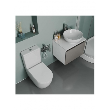 Унитаз-компакт безободковый D&amp;K Matrix 630*365*840мм (DT1397016) - фото 3